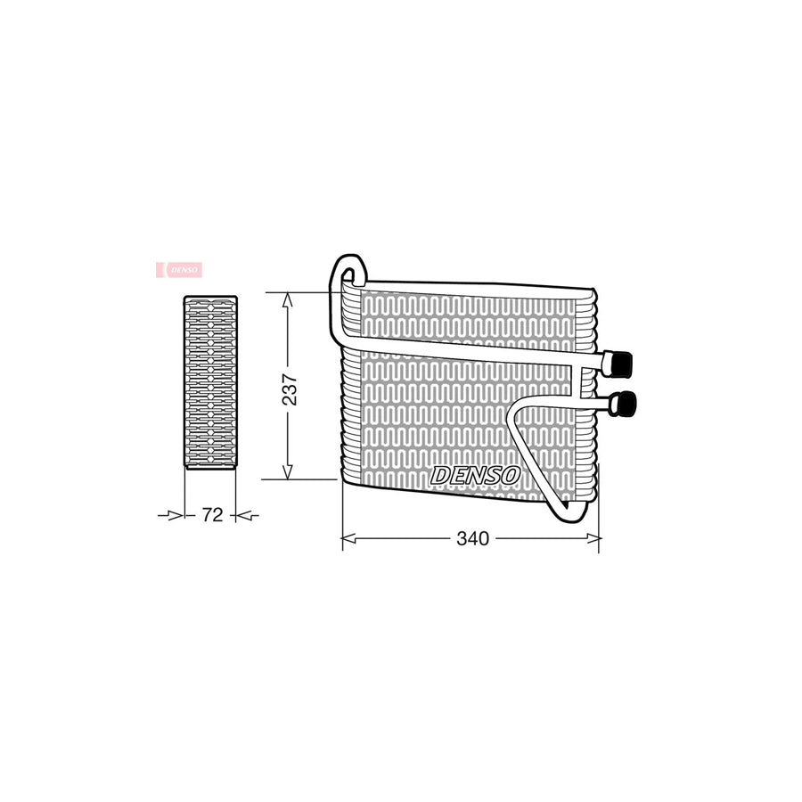 DENSO DEV33002 Air Conditioning Evaporator