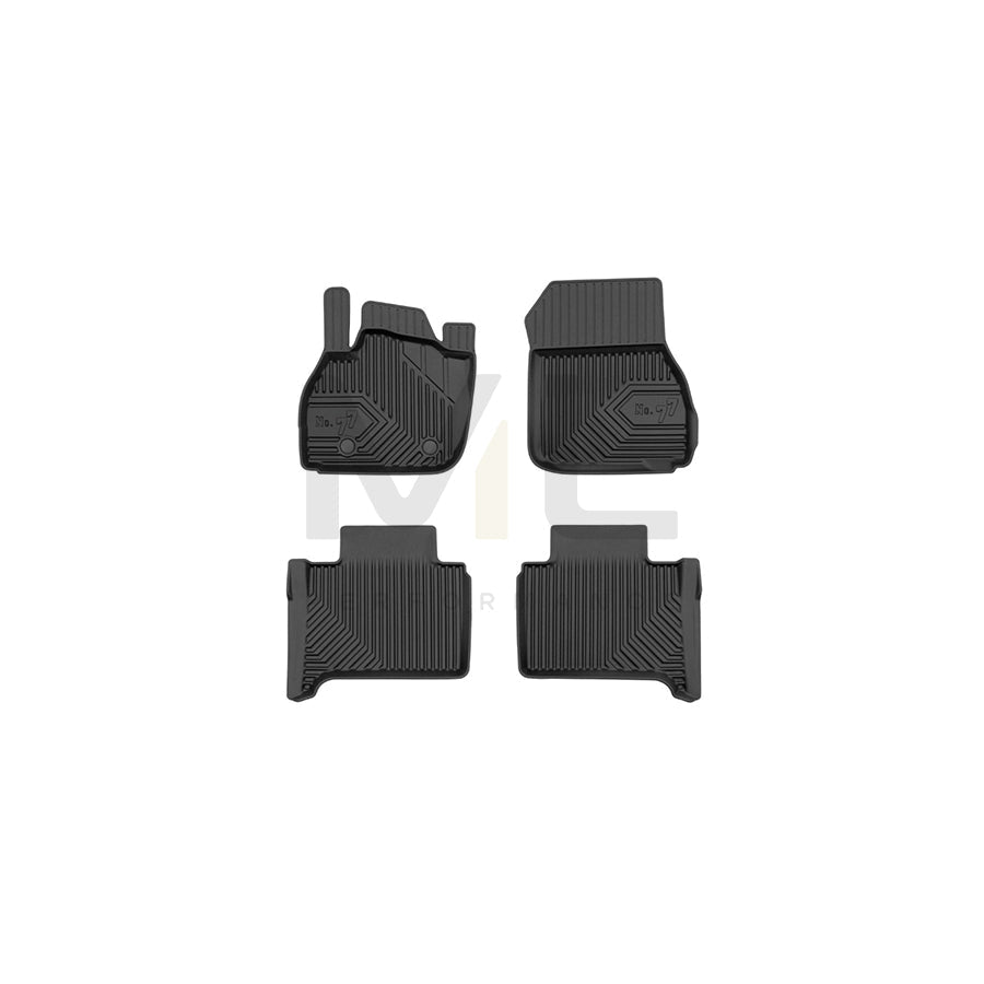 FROGUM Tailored, No.77 77425651 Floor mat set for RENAULT Zoe (BFM_) Elastomer, Front and Rear, Quantity: 4, Black, (LHD)