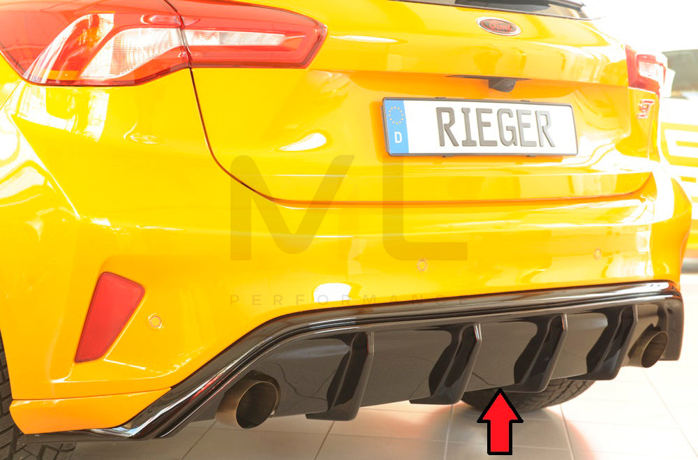 Rieger 00088179 Ford DEH Focus 4 ST Rear Diffuser 1 | ML Performance UK Car Parts