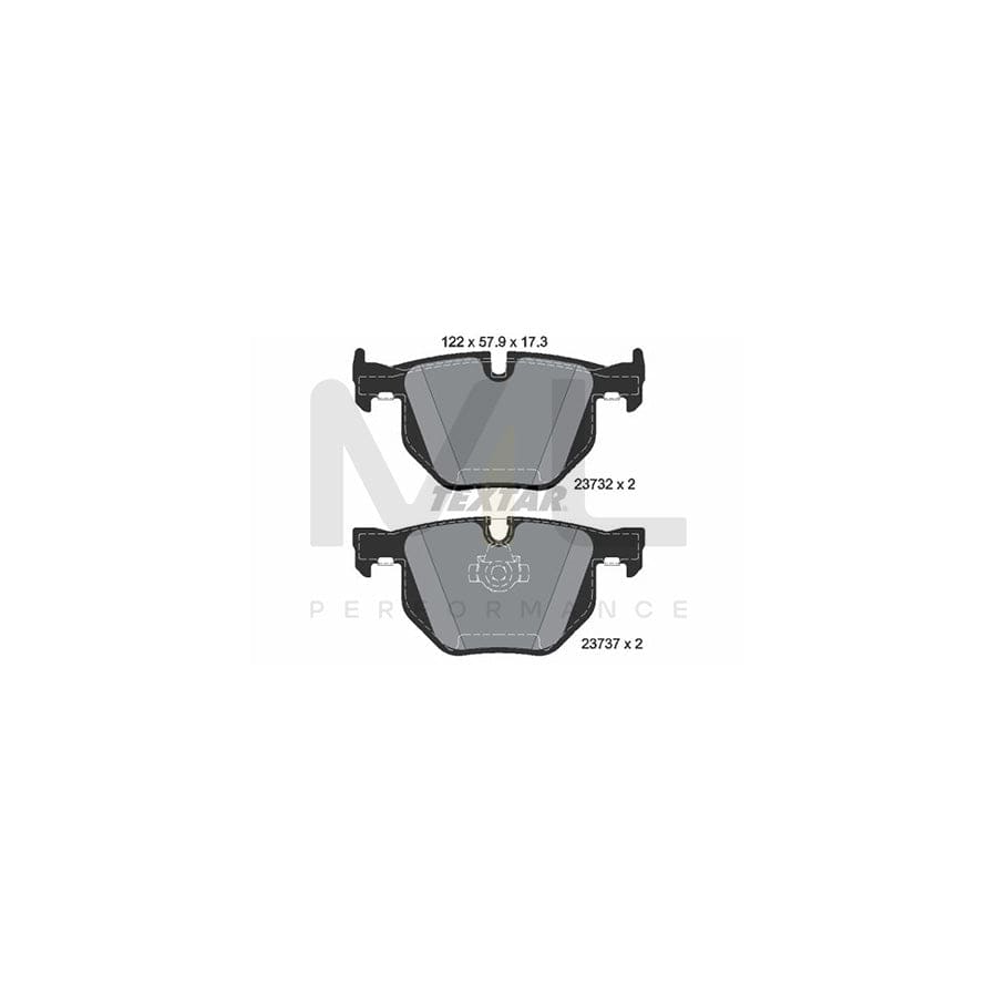 TEXTAR epad 2373281 Brake pad set prepared for wear indicator