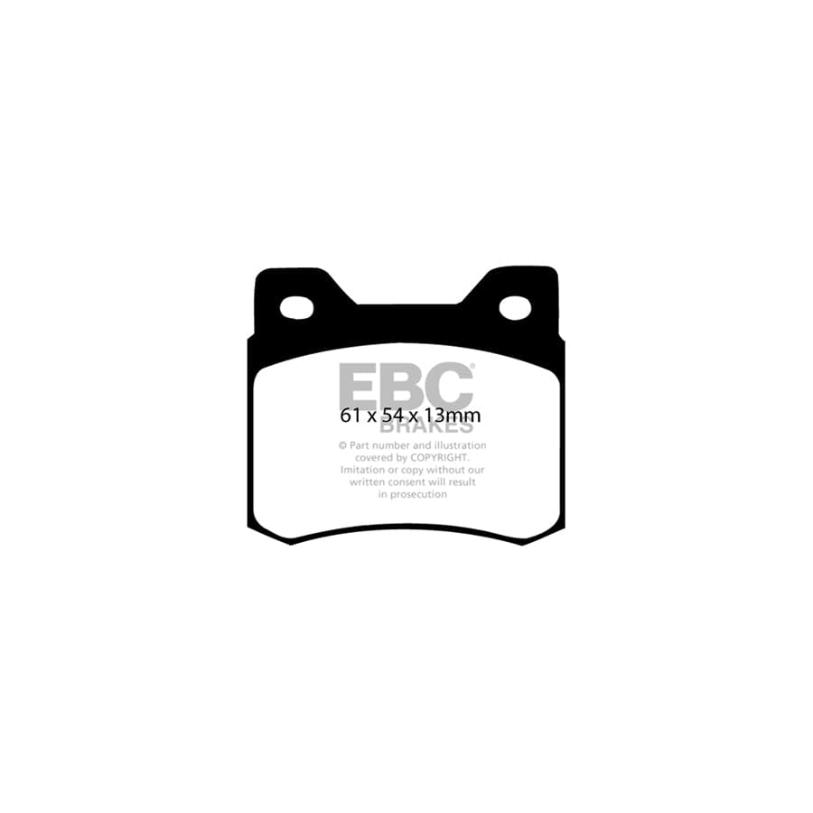 EBC PD01KR535 Mercedes-Benz W201 Greenstuff Rear Brake Pad & Plain Disc Kit - ATE Caliper 2 | ML Performance UK Car Parts