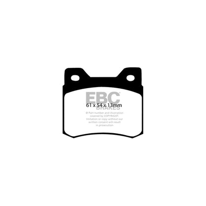 EBC PD01KR535 Mercedes-Benz W201 Greenstuff Rear Brake Pad & Plain Disc Kit - ATE Caliper 2 | ML Performance UK Car Parts
