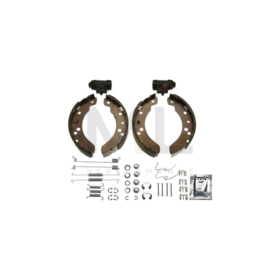 TRW Brake Kit BK1678 Brake Shoe Set for FORD TRANSIT with wheel brake cylinder