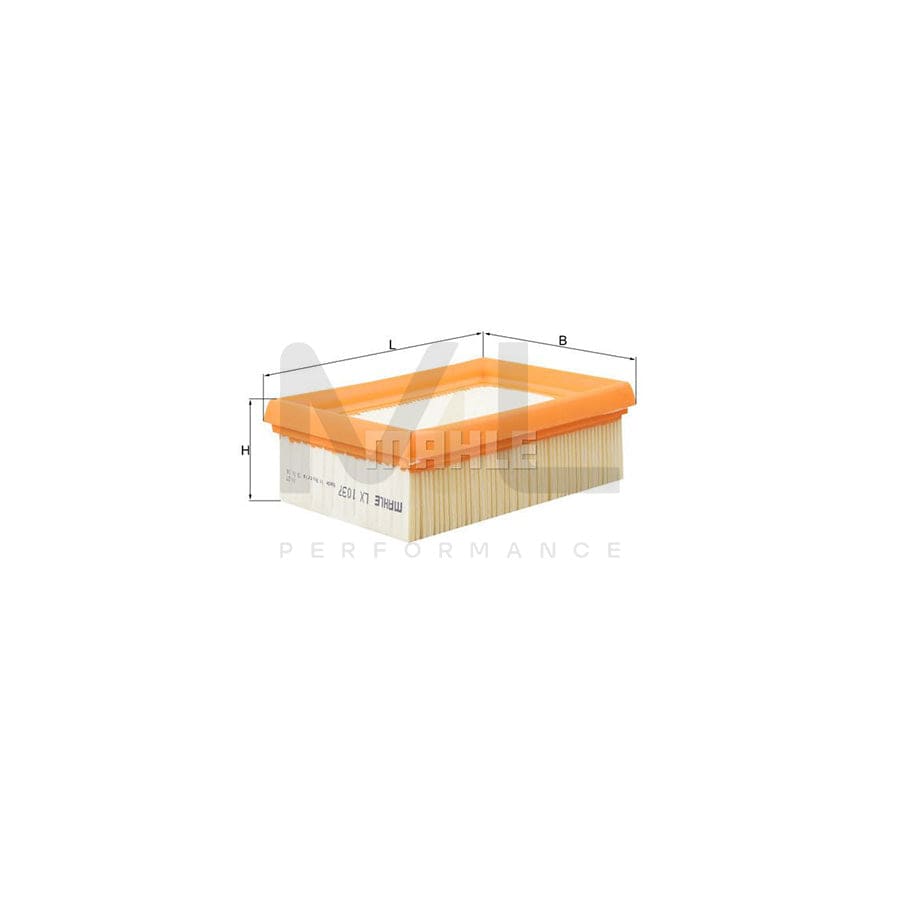 MAHLE ORIGINAL LX 1037 Air Filter Filter Insert | ML Performance Car Parts