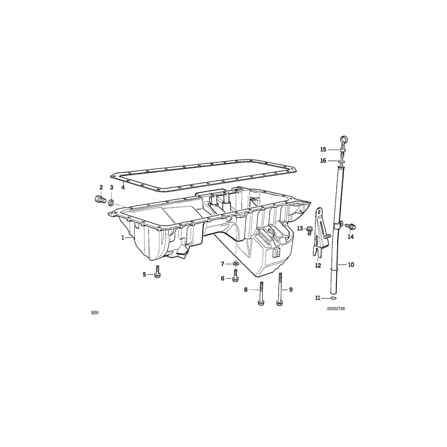 Genuine BMW 11131317285 E36 Oil Pan (Inc. M3)