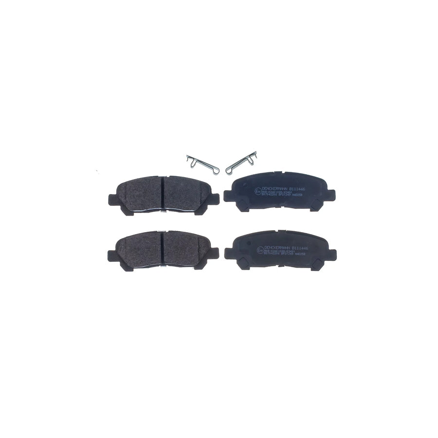 Denckermann B111446 Brake Pad Set for Toyota Highlander II (Xu40)