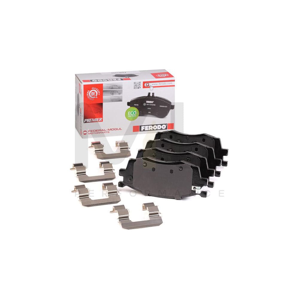 Ferodo Premier Eco Friction FDB1955 Brake Pad Set With Acoustic Wear Warning, With Piston Clip, Without Accessories