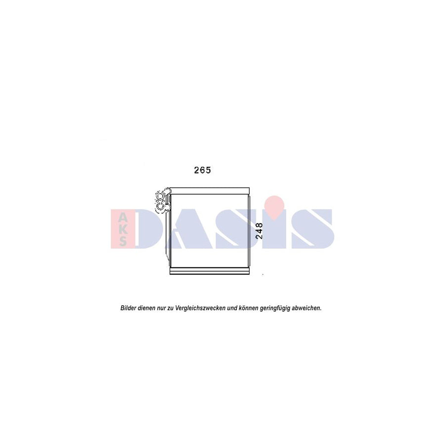 AKS Dasis 820363N Air Conditioning Evaporator for KIA Picanto II (Ta)