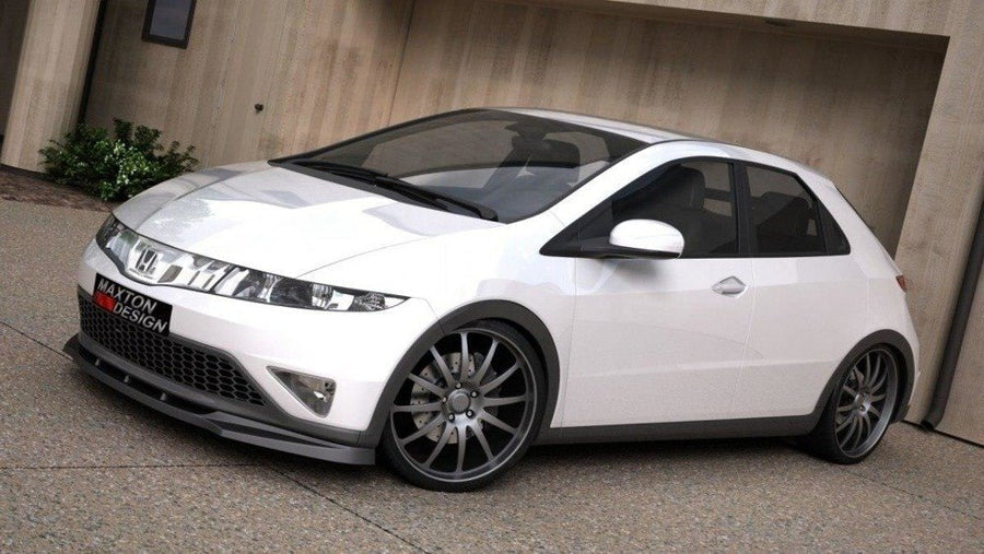 Maxton Design HO-CI-8-FD1T Front Splitter Honda Civic MK8 (Pre-Facelift) | ML Performance UK Car Parts