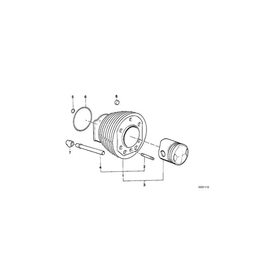 Genuine BMW 11251337262 Piston 81,97 E=9,2 (Inc. R65LS, R65 & R65T)