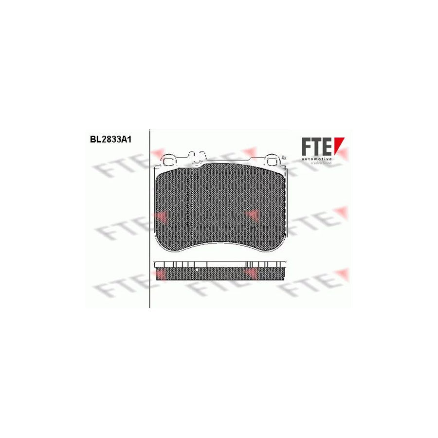 FTE Bl2833A1 Brake Pad Set Suitable for Mercedes-Benz S-Class