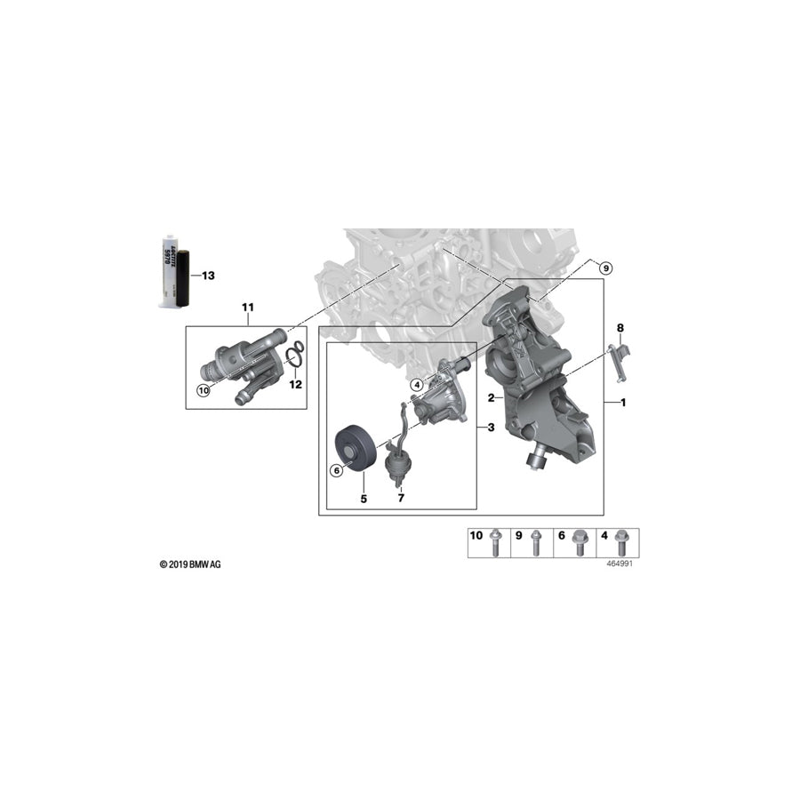 Genuine BMW 11518591893 G32 G16 G15 Vacumm Box (Inc. 730d, 114d & X5 30dX)