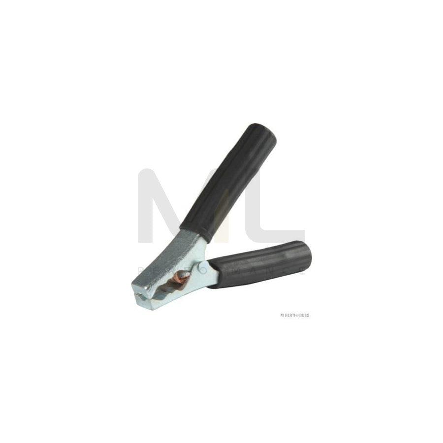 HERTH+BUSS ELPARTS 52289515 Crocodile clip with earth strap, Zinc-coated, with screw connection, Length: 158mm