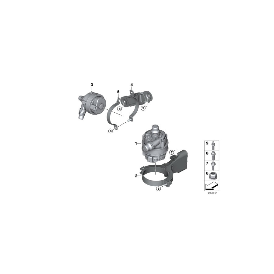 Genuine BMW 11518652138 G32 G30 G12 Screw M6 8.8 ZNNIV-SI (Inc. X3 30i, 740Li & 530i)