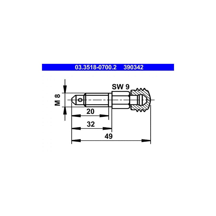 ATE 03.3518-0700.2 Breather Screw / Valve