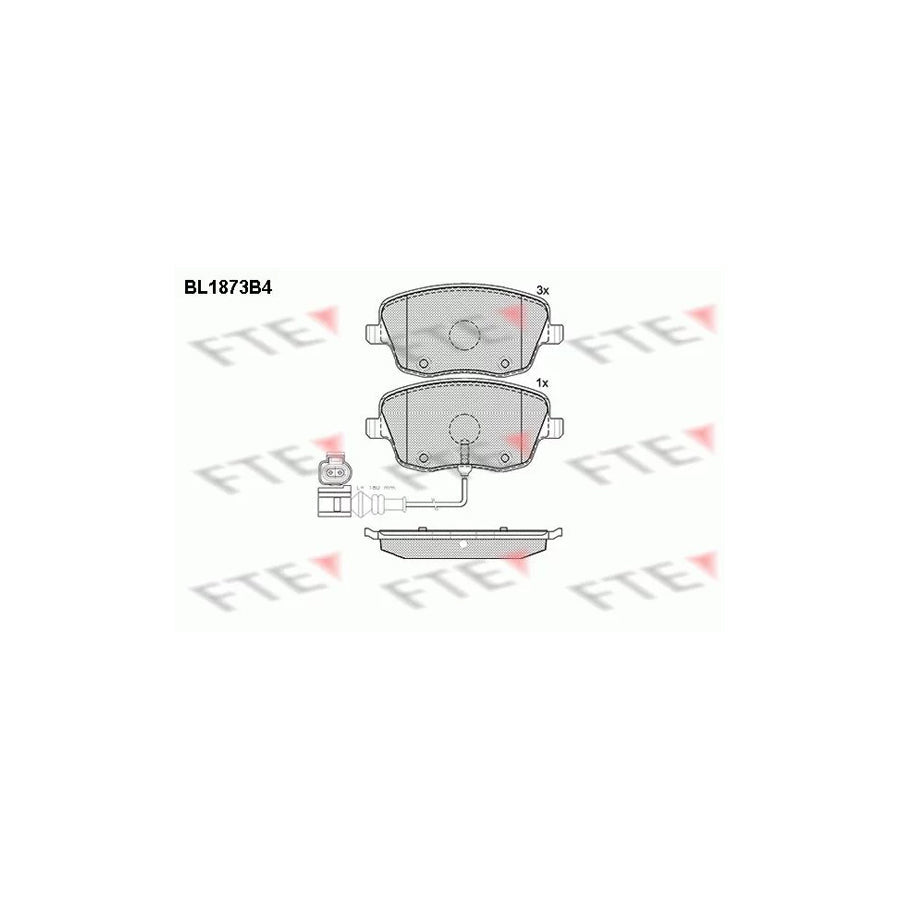 FTE 9010456 Brake Pad Set