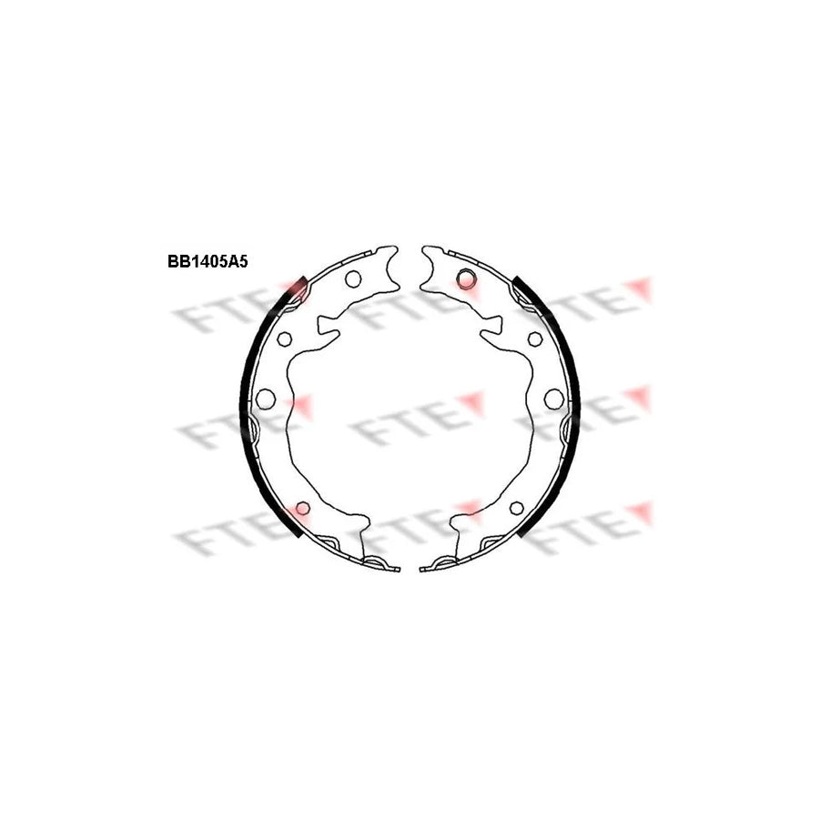 FTE Bb1405A5 Handbrake Shoes for Subaru XV I (_Gp_)