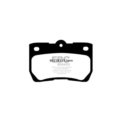 EBC PD06KR243 Lexus Greenstuff Rear Brake Pad & USR Disc Kit (Inc. IS220D & IS250) 2 | ML Performance UK Car Parts