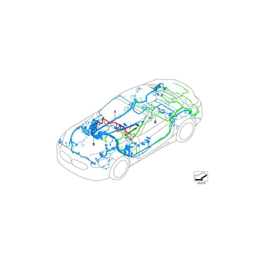 Genuine BMW 61112465492 G29 Audio Wiring Harness, Duplicate (Inc. Z4)