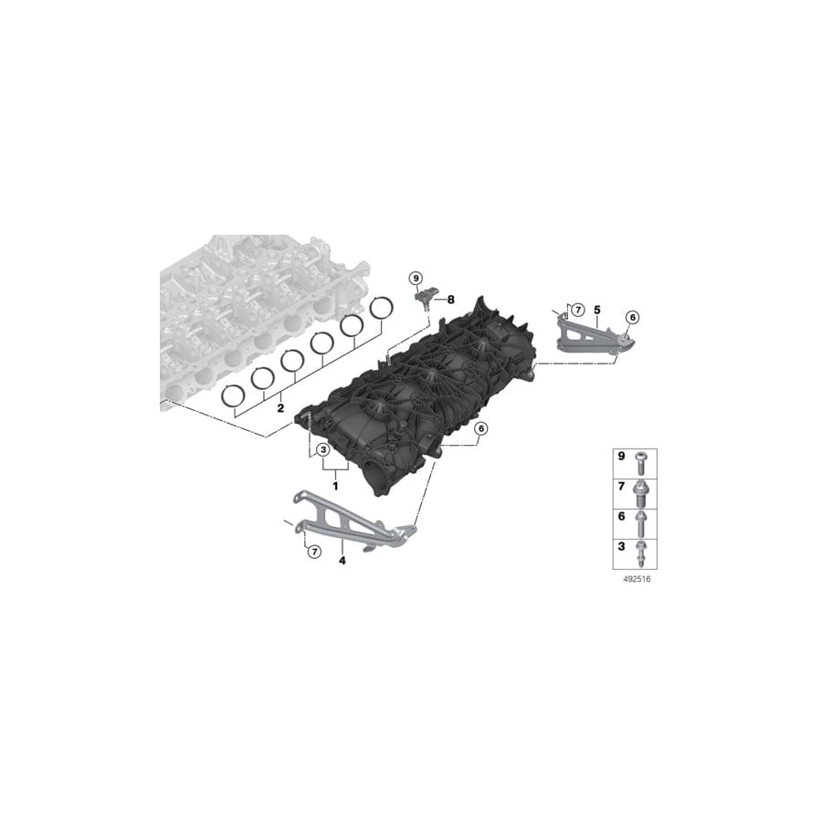 Genuine BMW 11618647980 G20 G12 G15 Support, Front (Inc. 745LeX, X4 M40iX & X5 40iX)