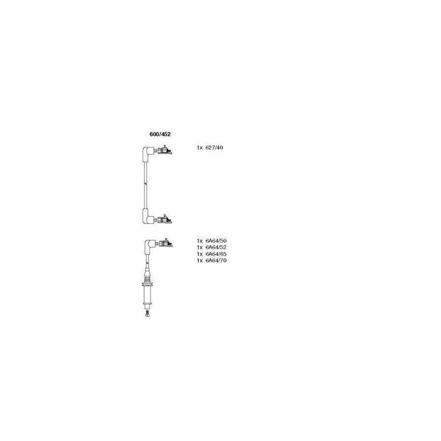 Bremi 600/452 Ignition Cable Kit for Citroen Bx