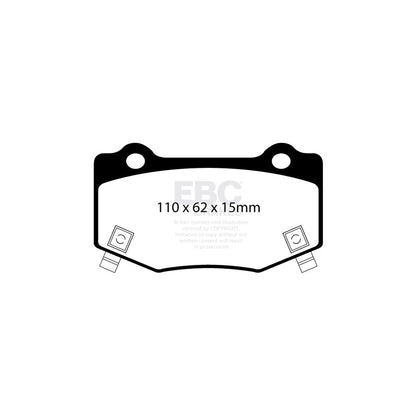 EBC PD04KR663 Cadillac Chevrolet Bluestuff Rear Brake Pad & Plain Disc Kit - Brembo Caliper (Inc. ATS-V & Camaro 6th Gen) 2 | ML Performance UK Car Parts