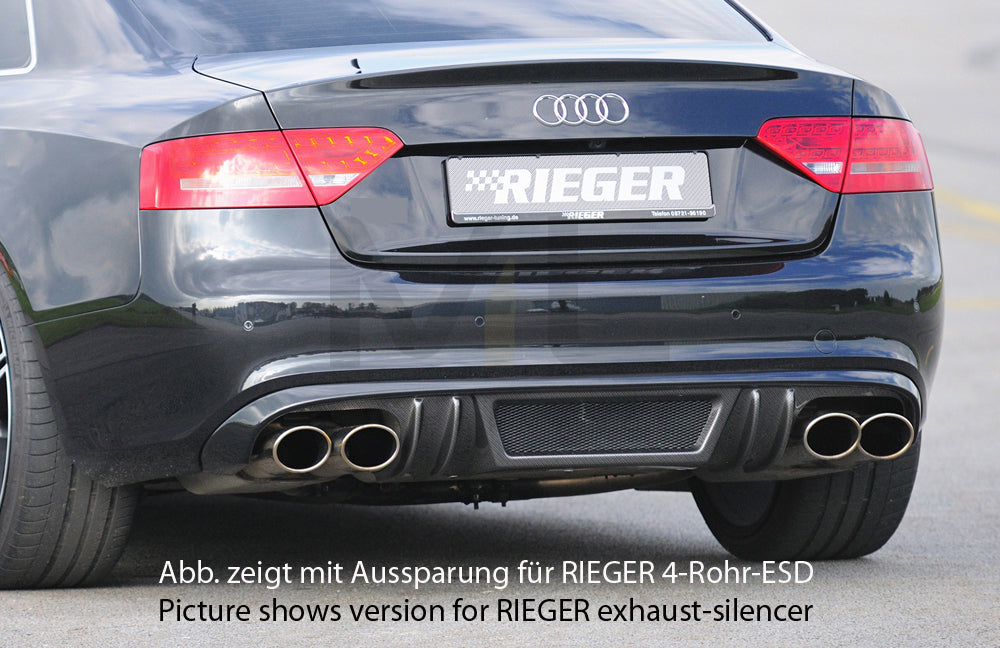 Rieger 00099088 Audi B8 B81 A5 Rear Diffuser 1 | ML Performance UK Car Parts