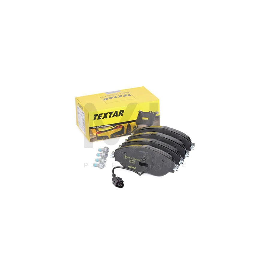 TEXTAR 2473803 Brake pad set with integrated wear warning contact