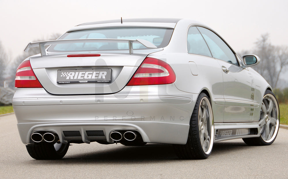 Rieger 00071019 Mercedes-Benz W209 CLK Rear Diffuser 2 | ML Performance UK Car Parts
