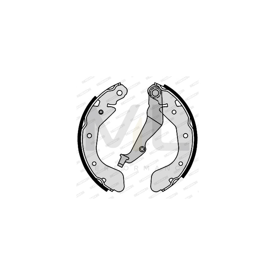 Ferodo FSB4173 Brake Shoe Set Without Accessories, Premier