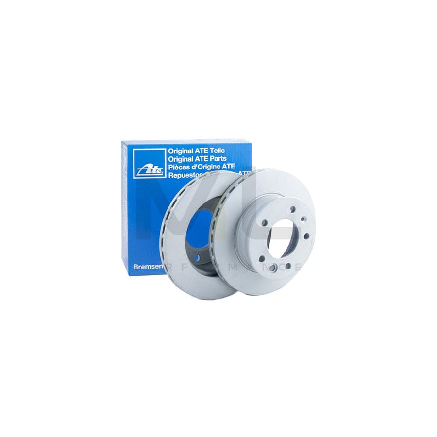ATE 24.0122-0161.1 Brake Disc Vented, Coated, Alloyed / High-carbon, with bolts/screws  - 1 piece