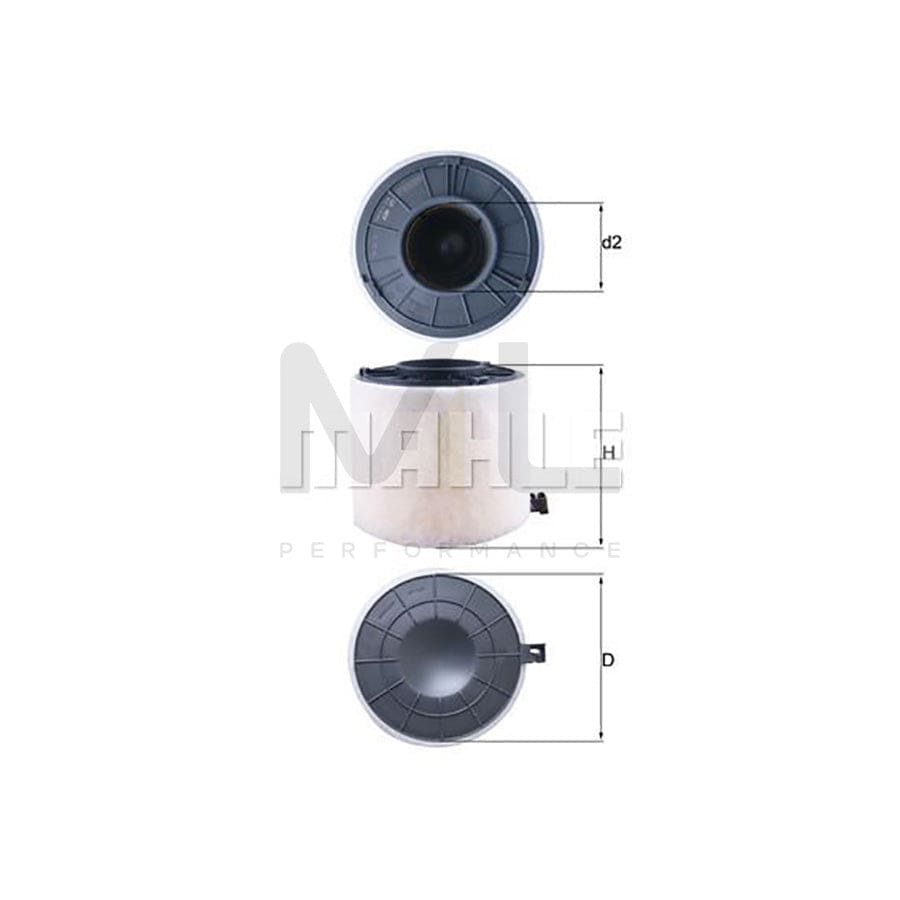 MAHLE ORIGINAL LX 4407 Air Filter Filter Insert | ML Performance Car Parts