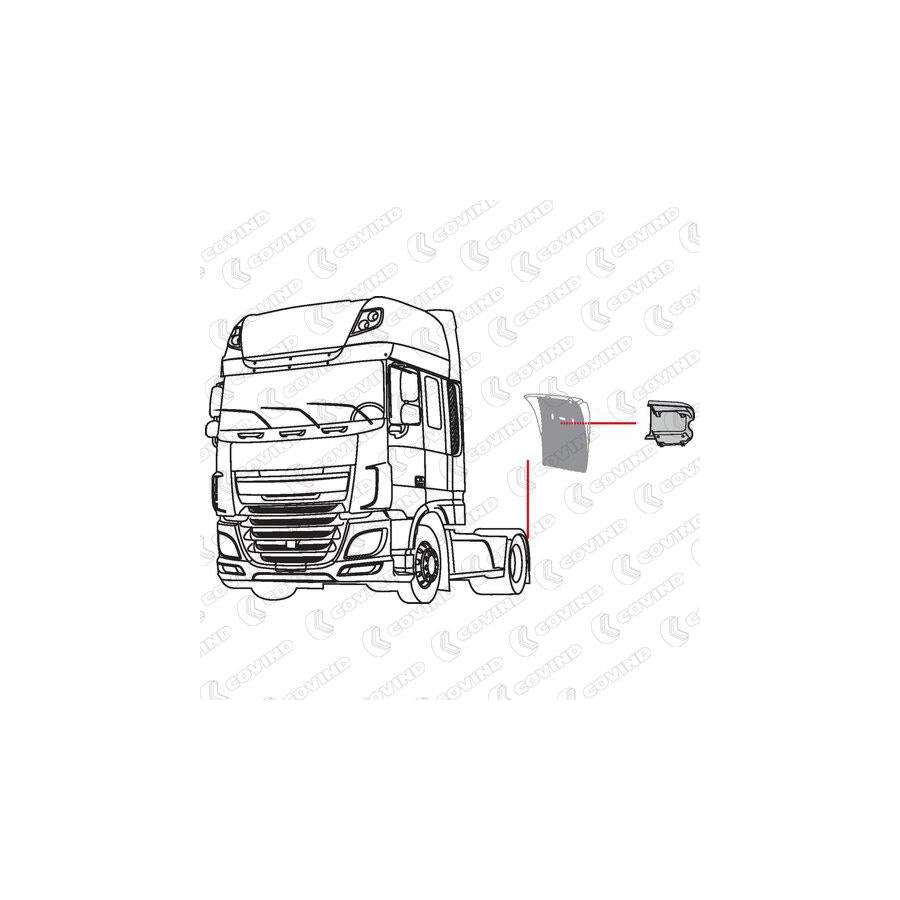 Covind Xf5/510 Holder, Mudguard