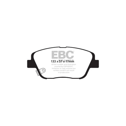 EBC DP21864 Kia Optima (TF) Greenstuff Front Brake Pads 2 | ML Performance UK Car Parts