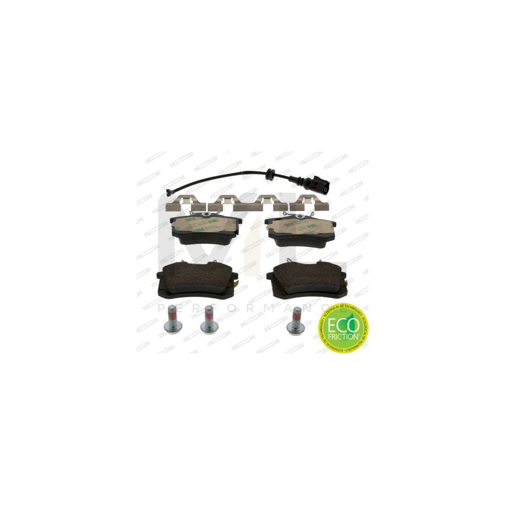 Ferodo Premier Eco Friction FDB1645 Brake Pad Set Incl. Wear Warning Contact, With Brake Caliper Screws, With Accessories