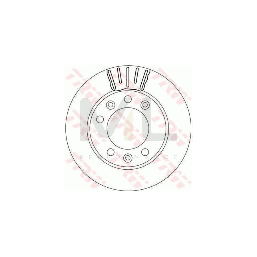 TRW DF4242 Brake Disc Vented  - 1 piece
