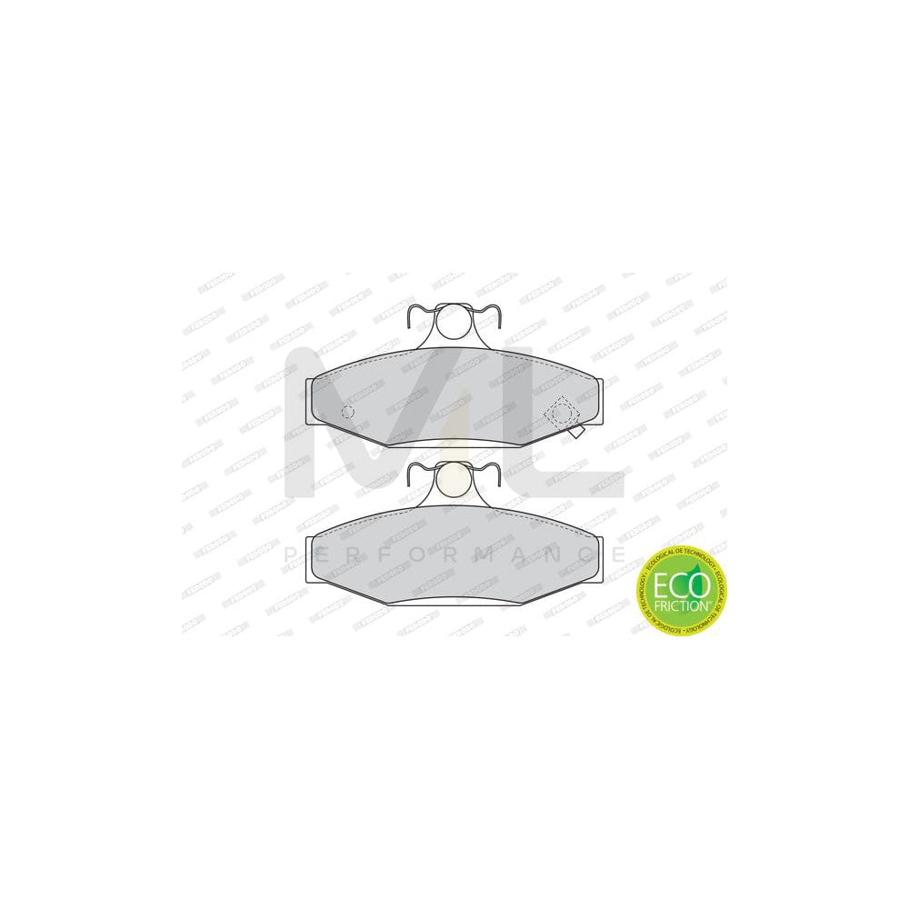 Ferodo Premier Eco Friction FDB1157 Brake Pad Set With Acoustic Wear Warning, Without Accessories