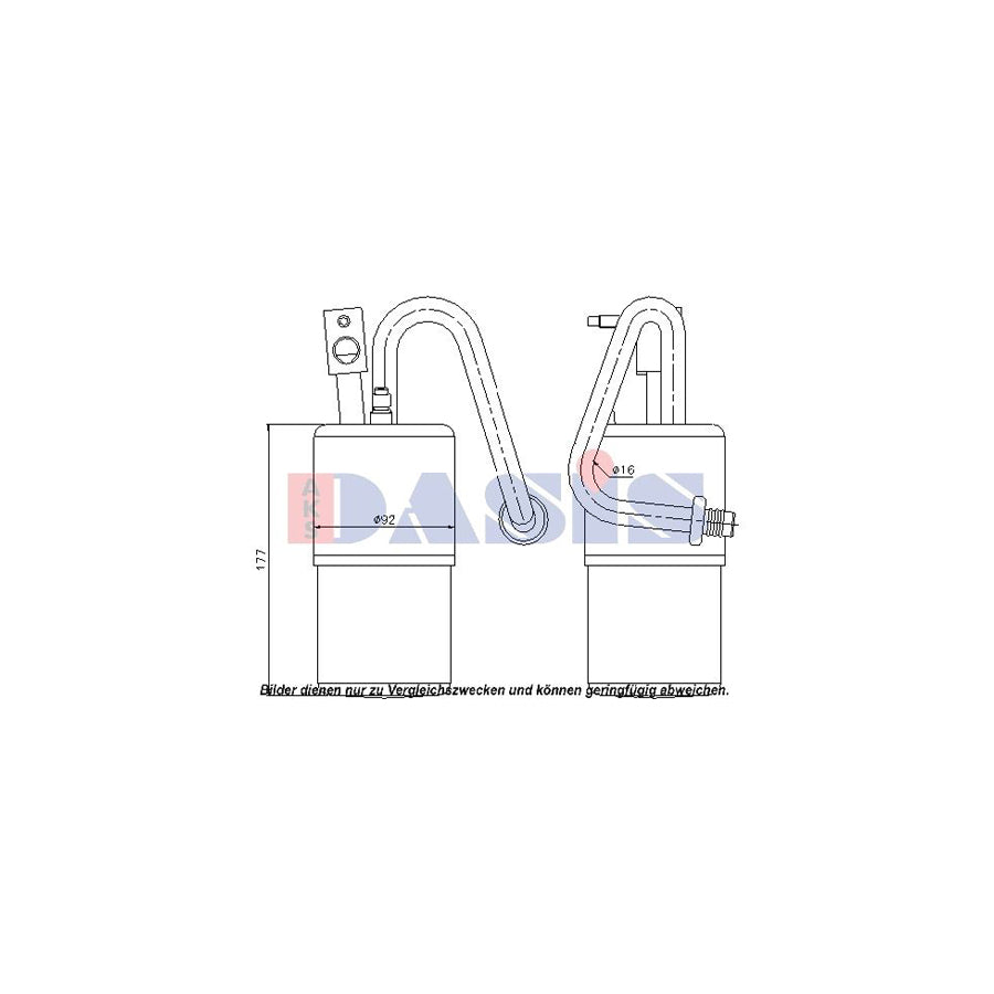 AKS Dasis 800073N Dryer, Air Conditioning for Jeep Cherokee II (Xj)