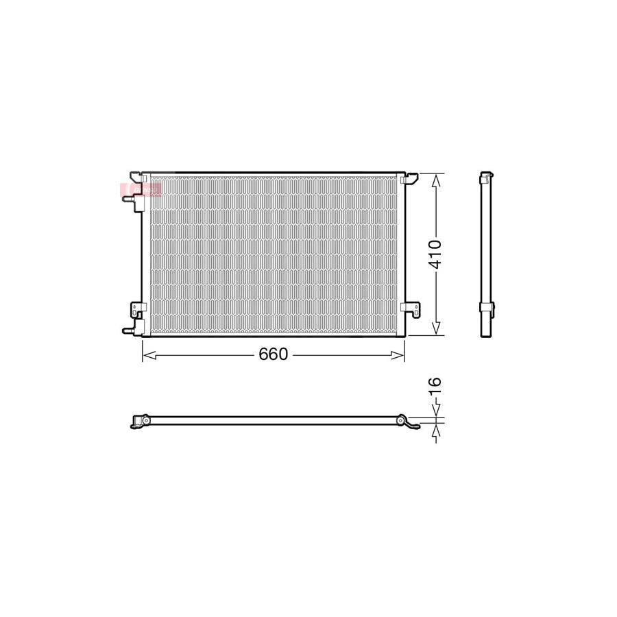 DENSO DCN20045 Air Conditioning Condenser