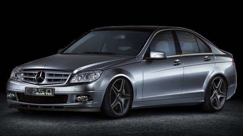 Maxton Design ME-C-204-FD1T Front Splitter Mercedes Benz C-Class W204 (Pre-Facelift) | ML Performance UK Car Parts