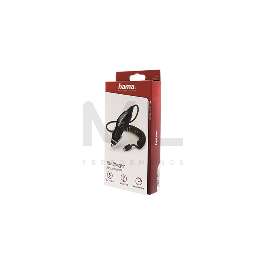 HAMA Essential Line 173605 In-car charger 1.4m, Number of inlets/outlets: 1, Black
