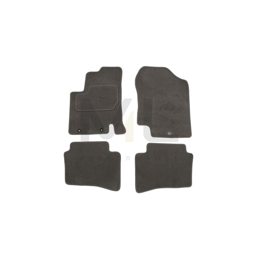 MAMMOOTH A041 HYU60 PRM 02 Floor mat set for HYUNDAI i20 I Hatchback (PB) Textile, Front and Rear, Quantity: 4, Grey