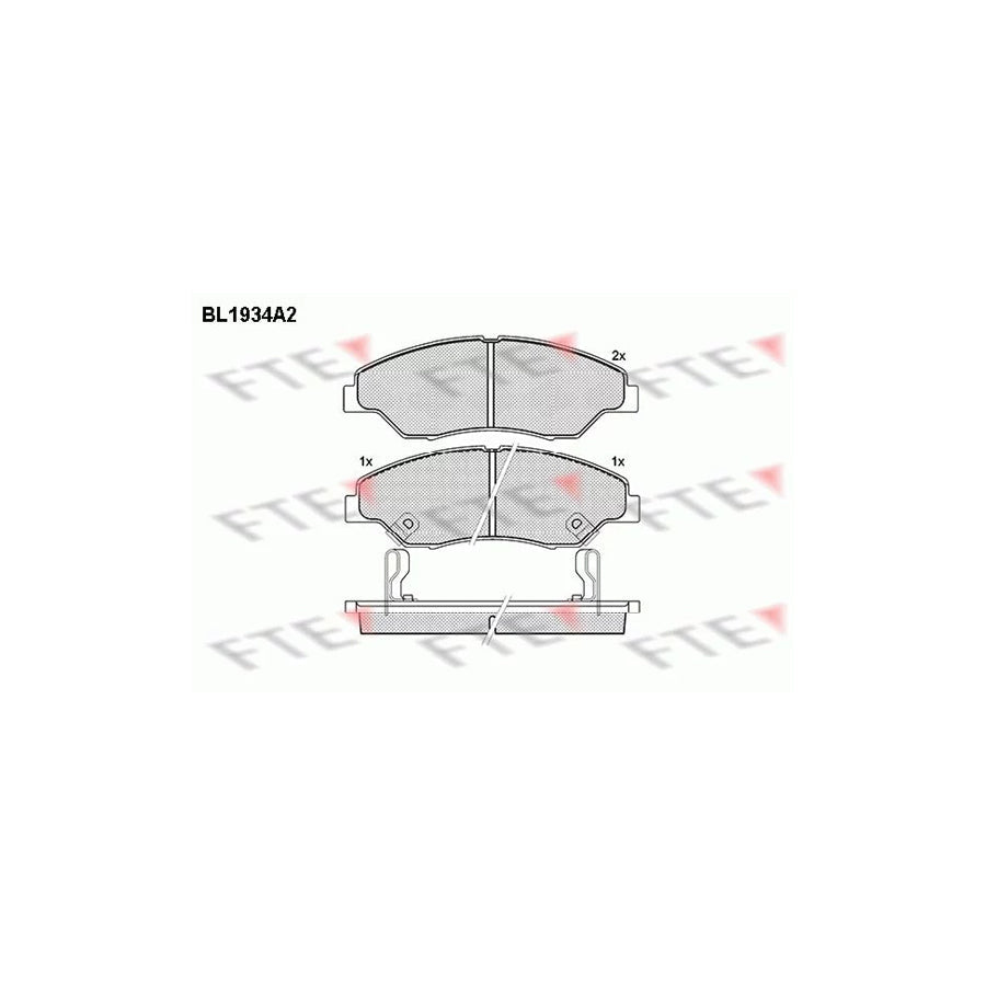 FTE Bl1934A2 Brake Pad Set