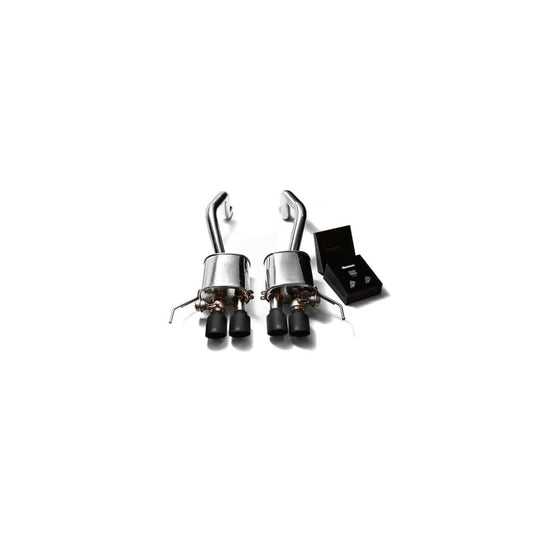 Armytrix CZ6C7-QS28M Valvetronic Exhaust System Chevrolet Corvette C7 2014-2020 with Quad Matte Black 4"
