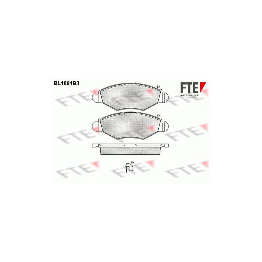 FTE 9010477 Brake Pad Set
