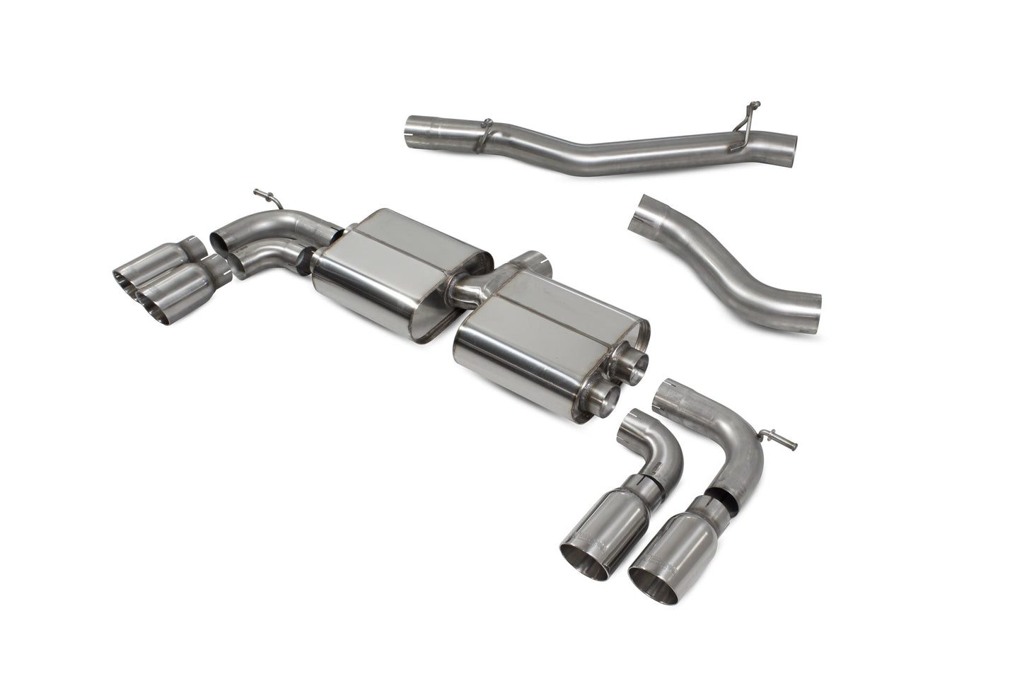 Scorpion SVWS044D VW Golf MK7 R Non-Resonated Cat-Back System With No Valves | ML Performance UK UK