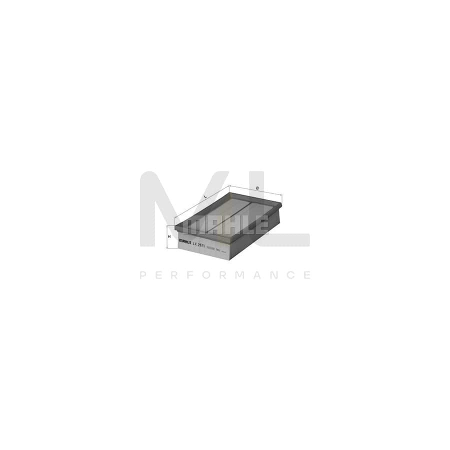 MAHLE ORIGINAL LX 2671 Air Filter for JAGUAR XK Filter Insert
