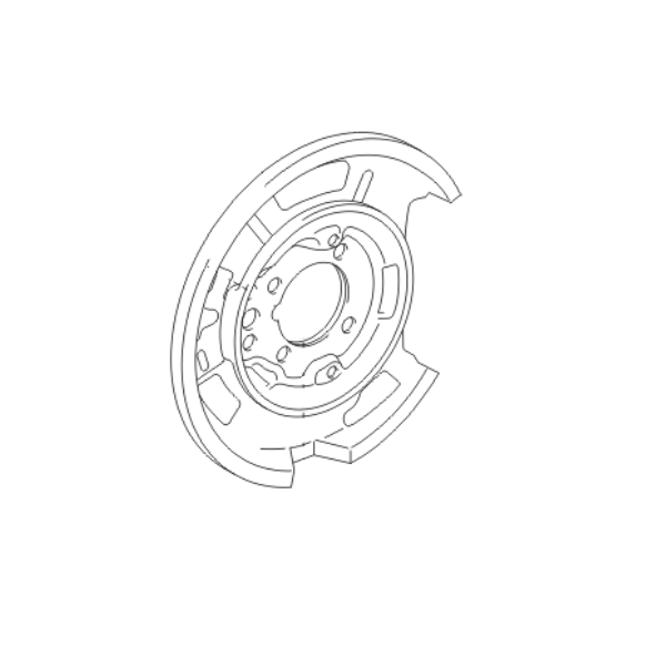 Genuine Lexus 46504-30241 N/S Parking Brake Backing Plate (Inc. GS & IS)