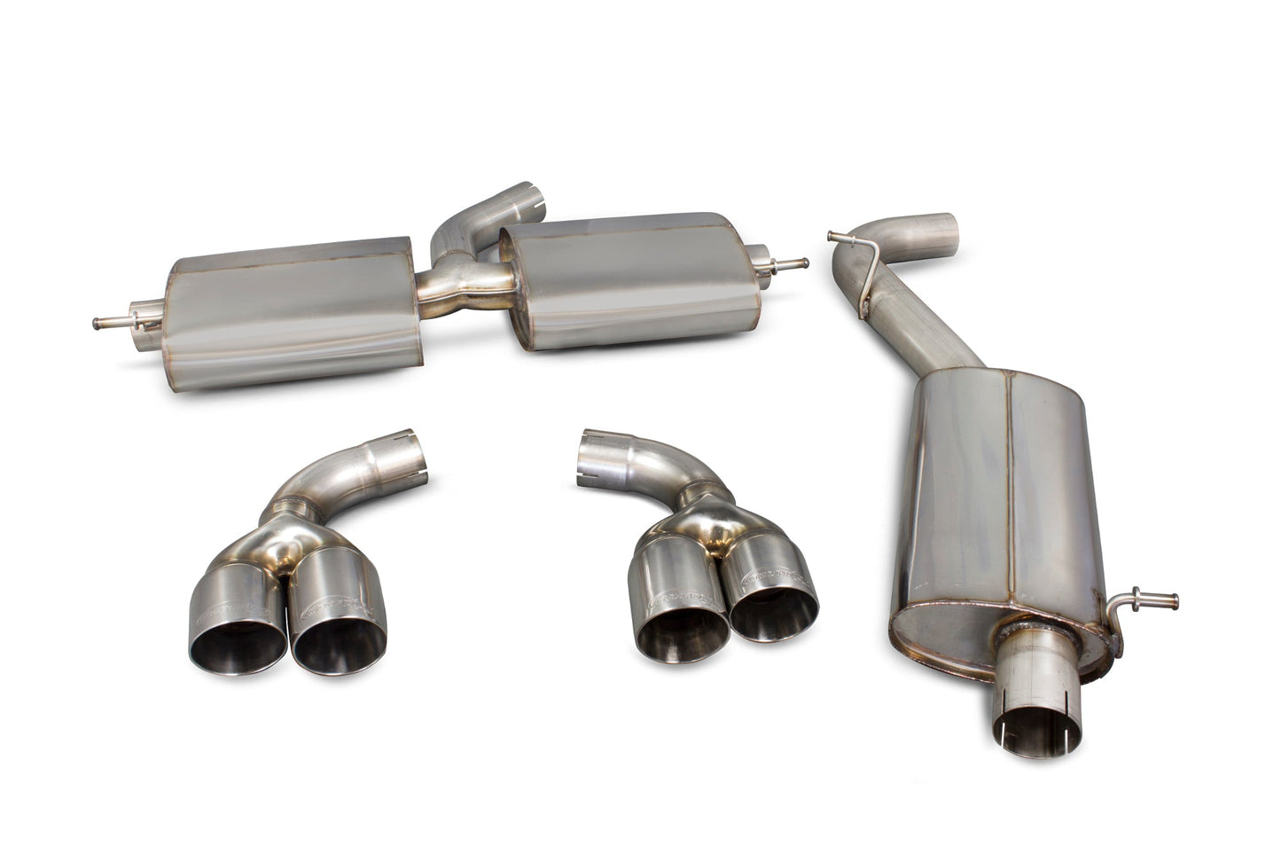 Scorpion SAU026 Audi TT Mk2 Resonated Cat-Back System | ML Performance UK UK