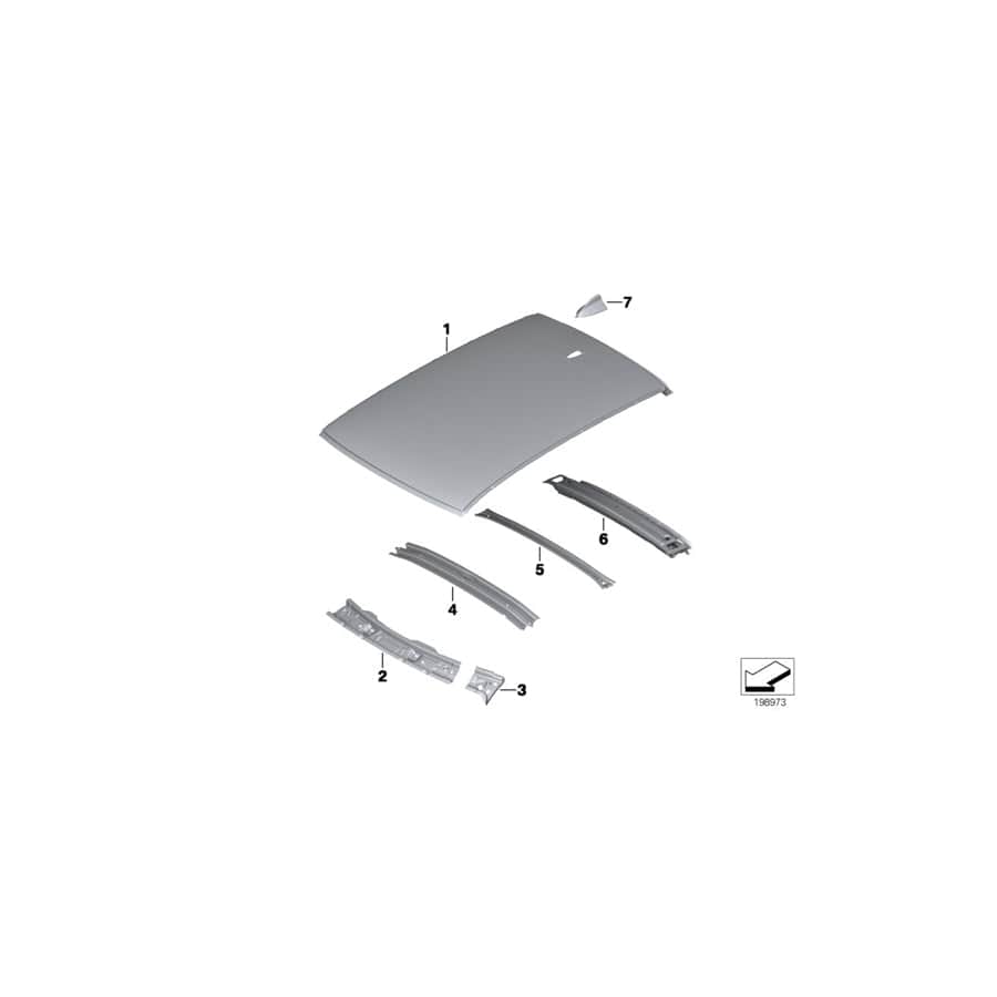 Genuine BMW 41317349171 E84 Upper Apron (Inc. X1)